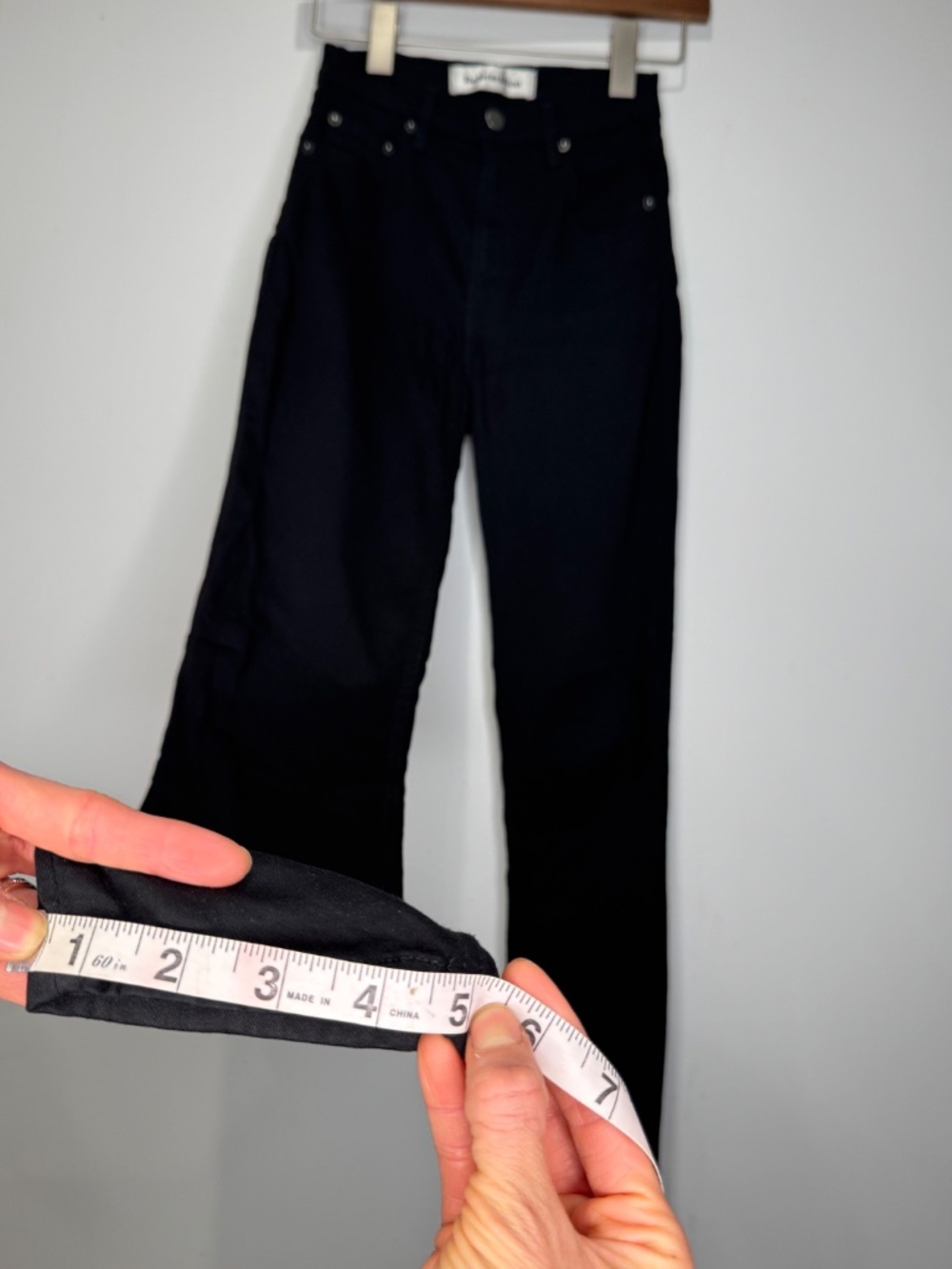 Reformation High & Skinny Stretch Jean Black Size 23 (High Rise, Super Stretch) - Picture 15 of 16